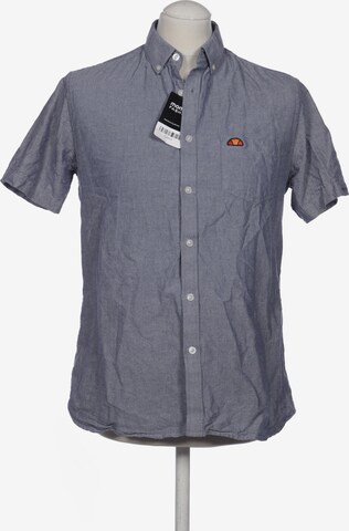ELLESSE Button Up Shirt in M in Blue: front