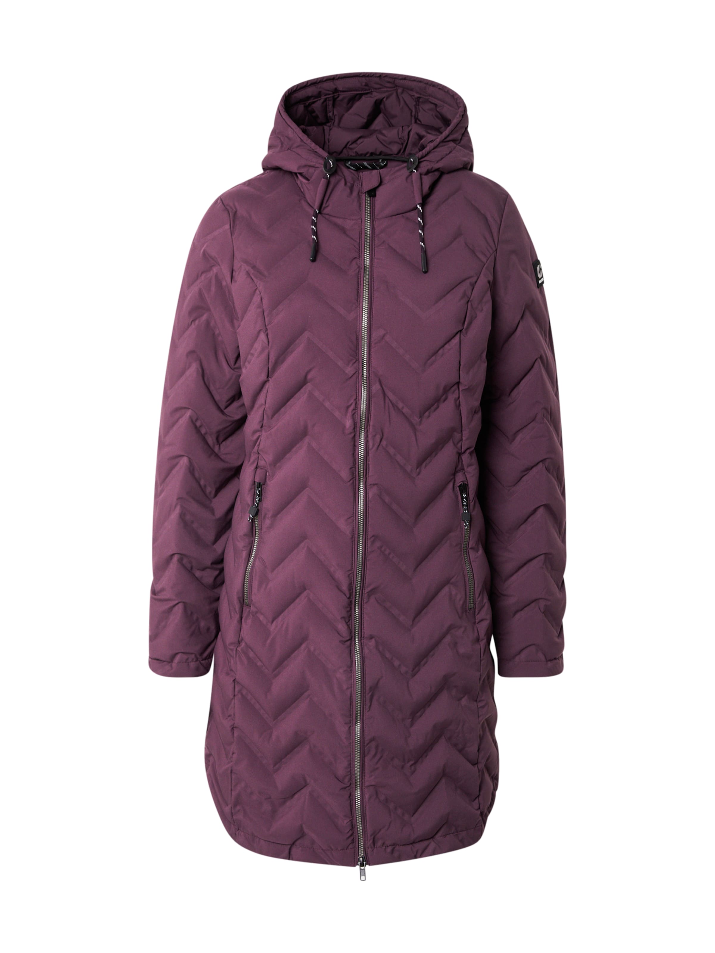 KILLTEC Outdoor coat 'KOW' in Purple: front