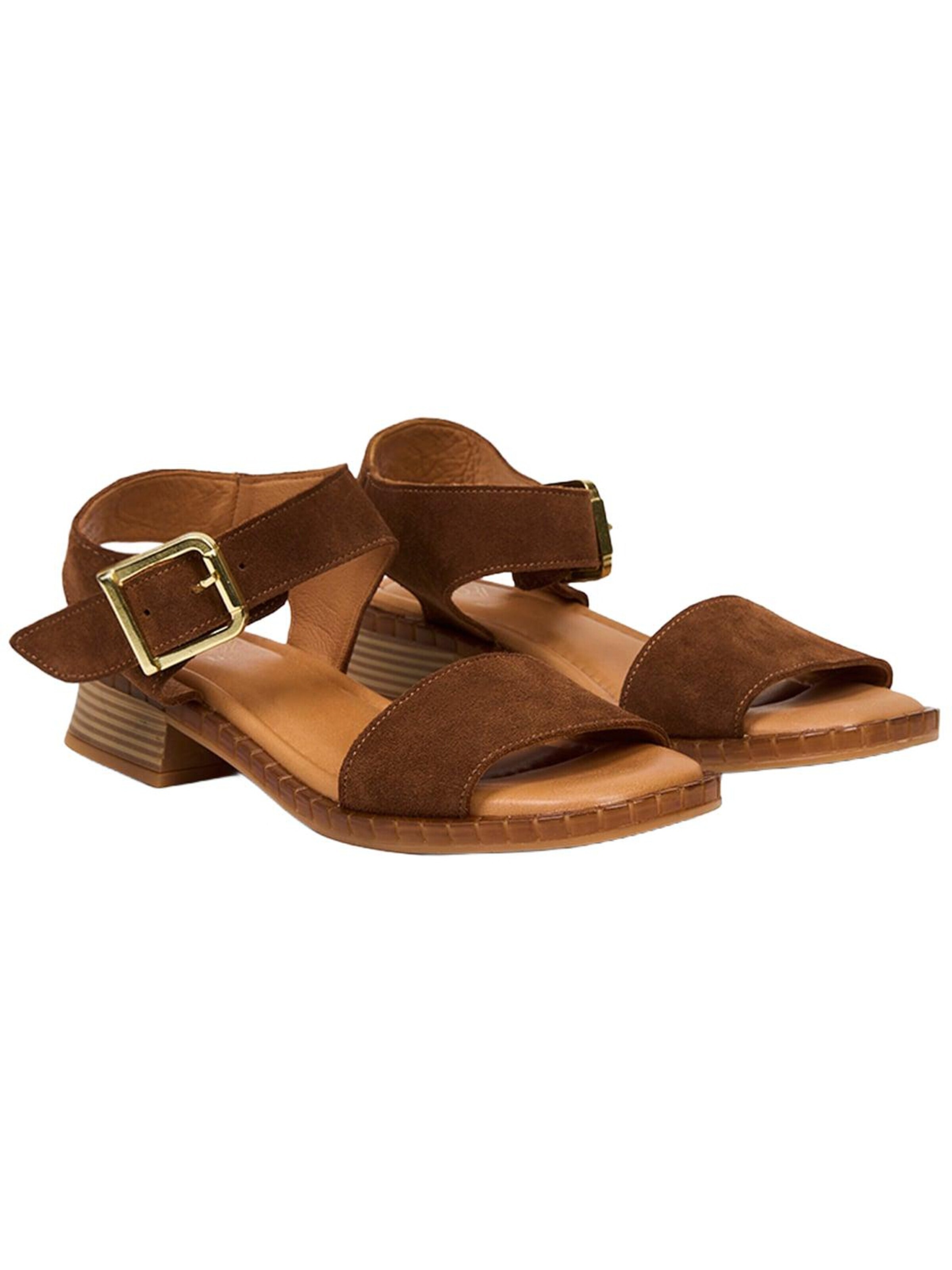 Desa Sandals 'Sandalen' in Brown: front