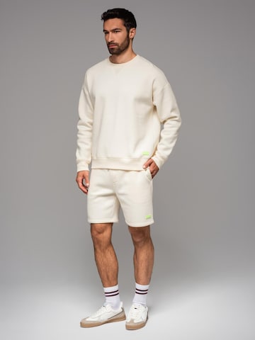 Sweat-shirt Ombre en beige