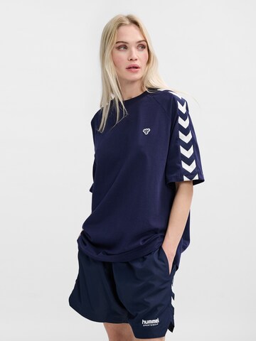 Hummel Functioneel shirt in Blauw: voorkant