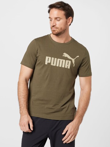 PUMA Μπλουζάκι 'Essential' σε πράσινο: μπροστά