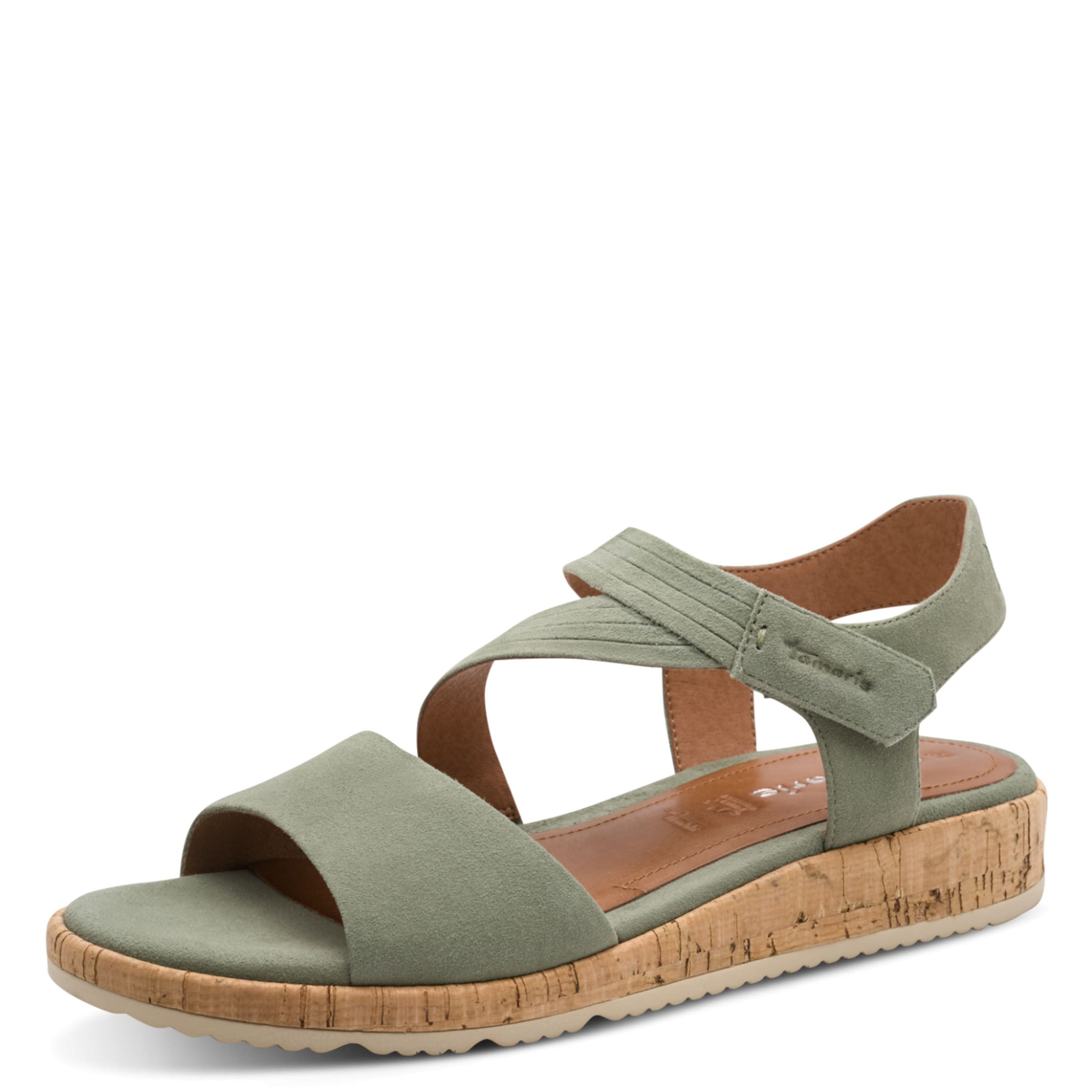 Tamaris Sandals in Green: front