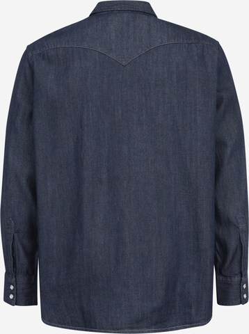 Levi's® Big & Tall Regular Fit Shirt 'Barstow Western' in Blau