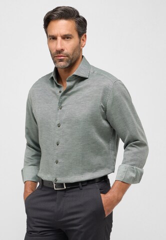 ETERNA Regular fit Button Up Shirt in Green: front