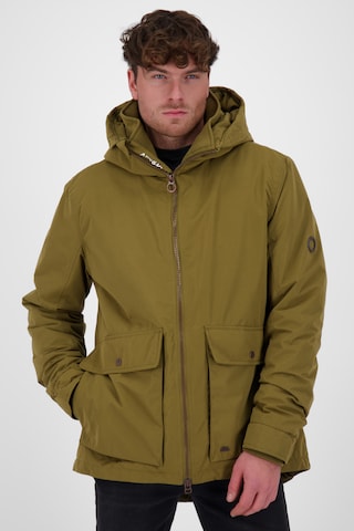 Alife and Kickin Winter Parka 'Ronnie AK' in Green: front