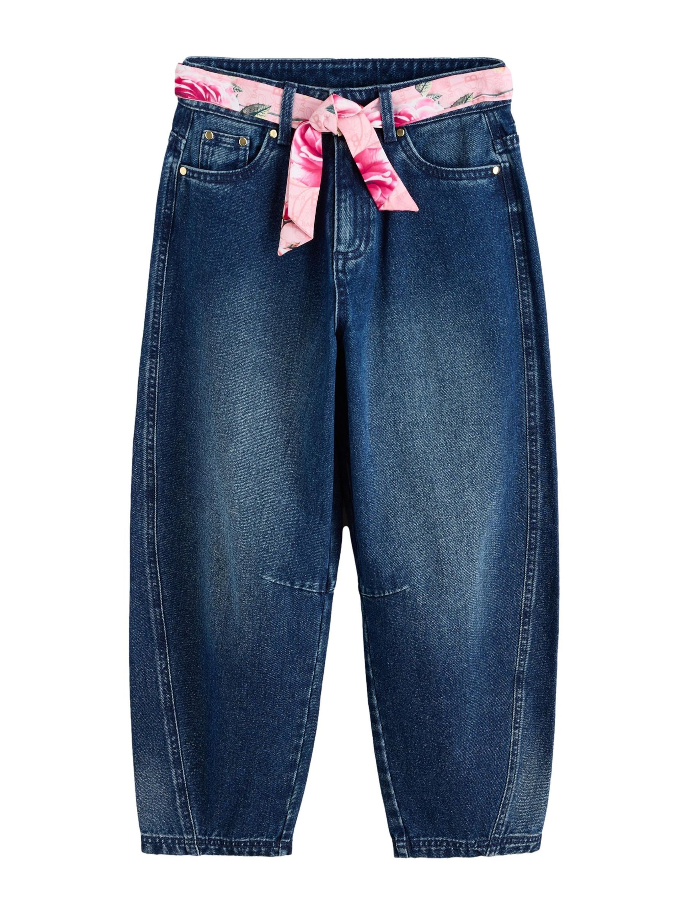 Baker by Ted Baker Barrel Jeans in Blue: front