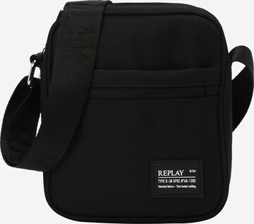 REPLAY Crossbody Bag in Black: front