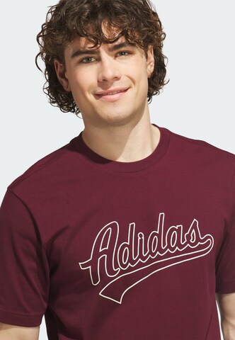 T-Shirt fonctionnel ADIDAS SPORTSWEAR en rouge