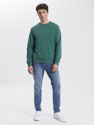 Cross Jeans Sweatshirt in Grün