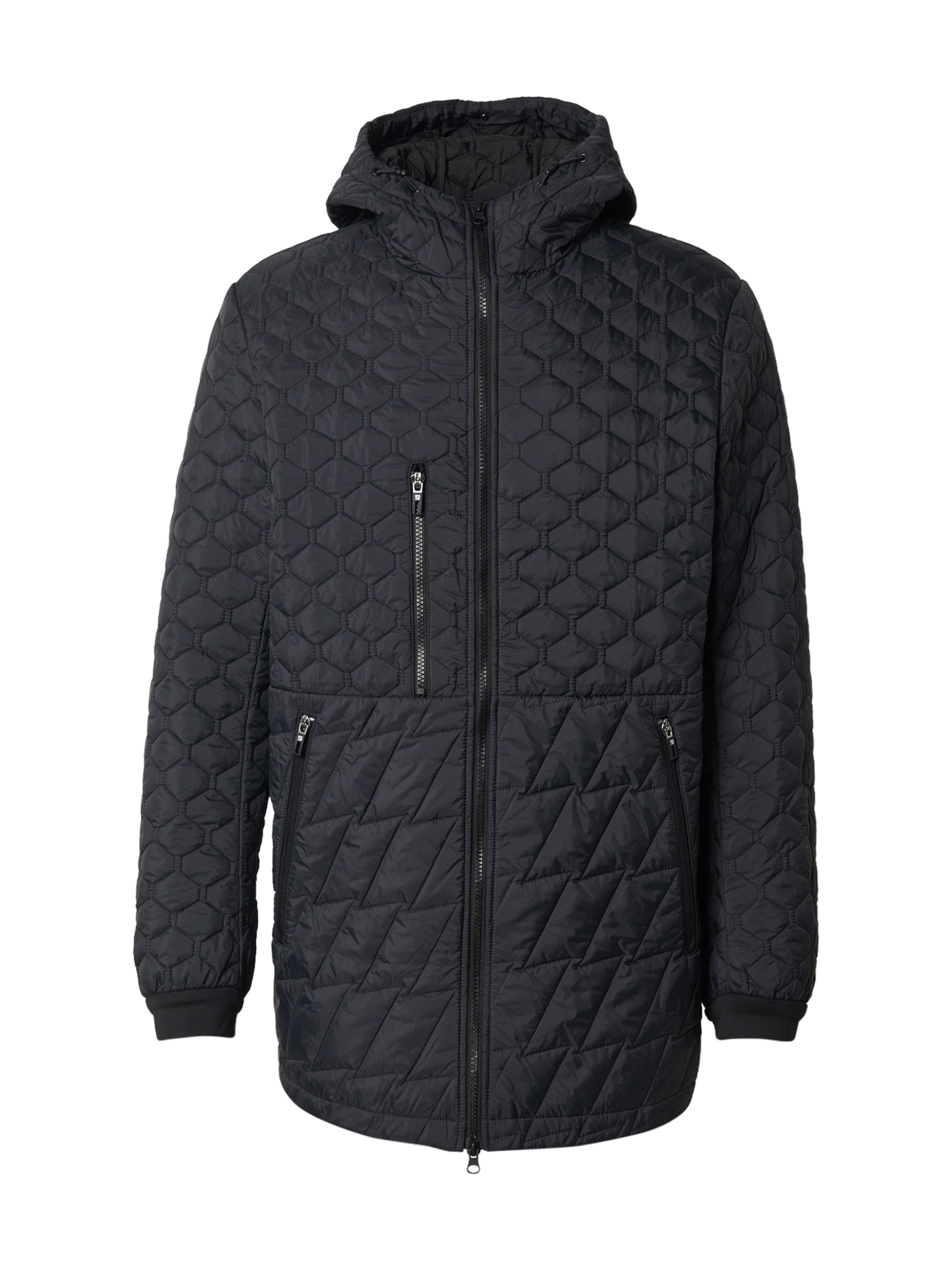 Krakatau Between-seasons coat in Black