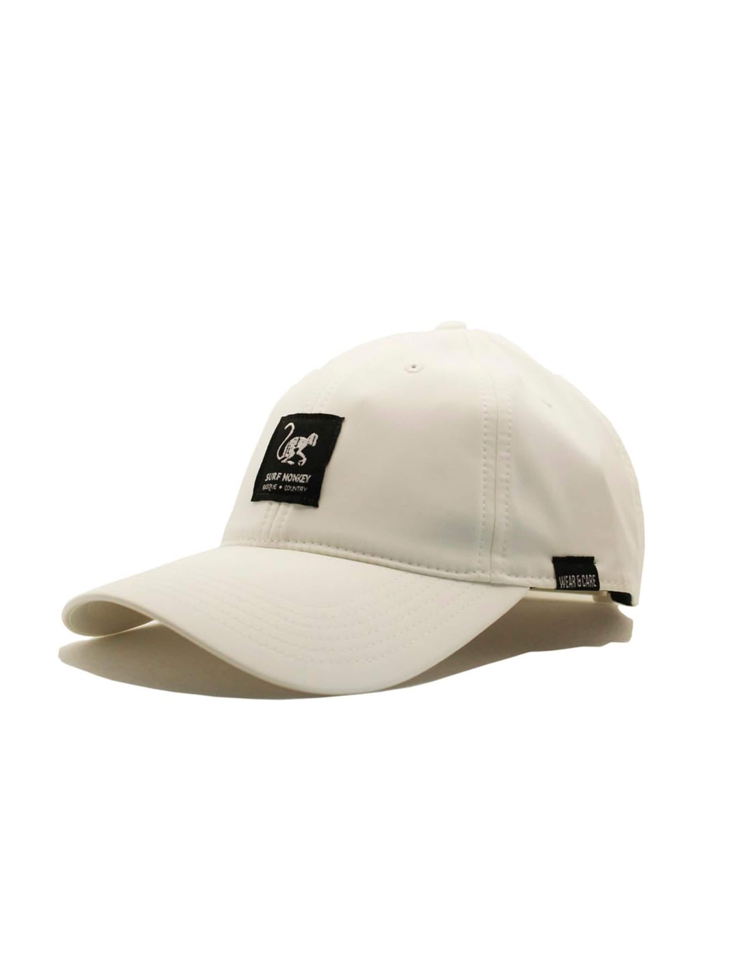Casquette de sport Surf Monkey en blanc : devant