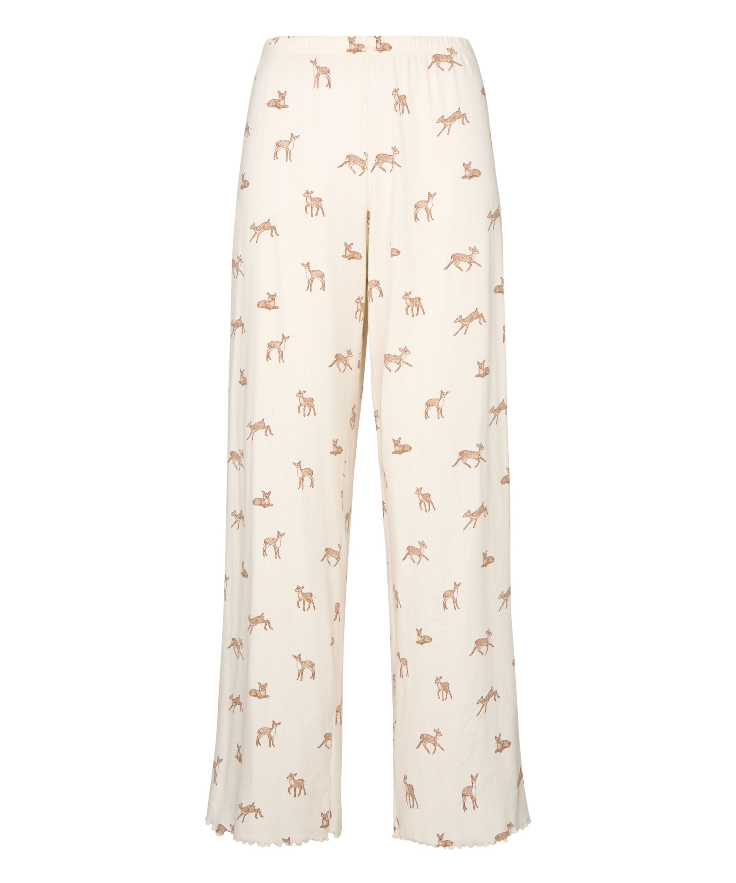 Hunkemöller Pyjamahose in Weiß: Vorderseite