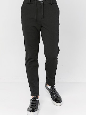 Regular Pantalon Ron Tomson en noir : devant