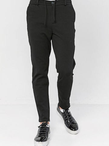 Ron Tomson Regular Pants in Black: front
