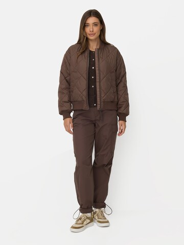 CAMEL ACTIVE Oversize Bomberjacke mit Diamantsteppung in Braun