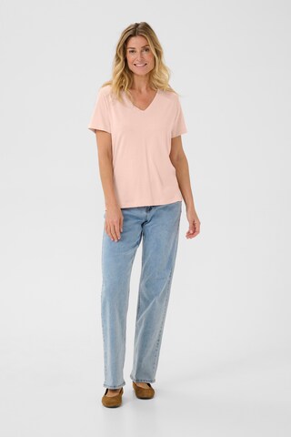 Cream Shirt 'Naia' in Pink
