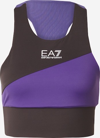 EA7 Emporio Armani Športová podprsenka - Sivá: predná strana