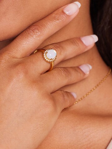 Lucardi Ring in Goud: voorkant