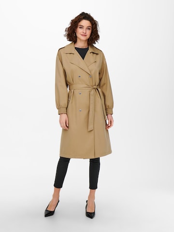 ONLY Between-Seasons Coat in Brown