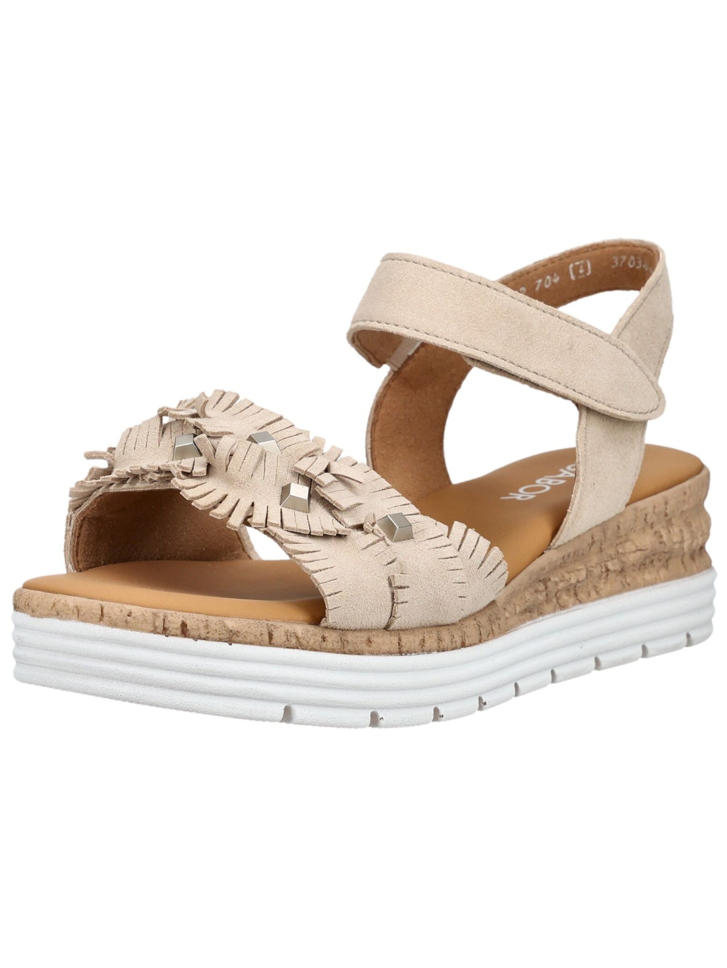 GABOR Sandalen met riem in Grijs: voorkant