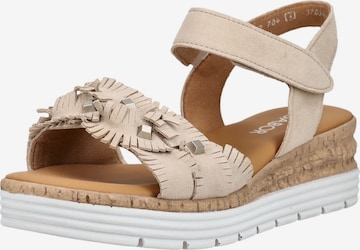 GABOR Sandalen met riem in Grijs: voorkant