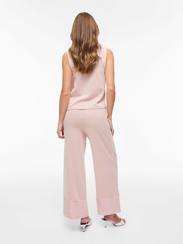 Wide Leg Pantalon 'VIStriplo' VILA en rose