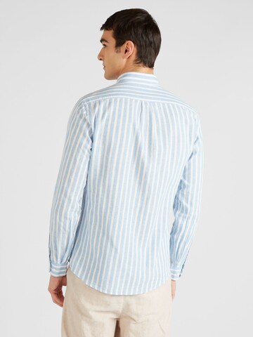 Lindbergh Slim fit Button Up Shirt in Blue