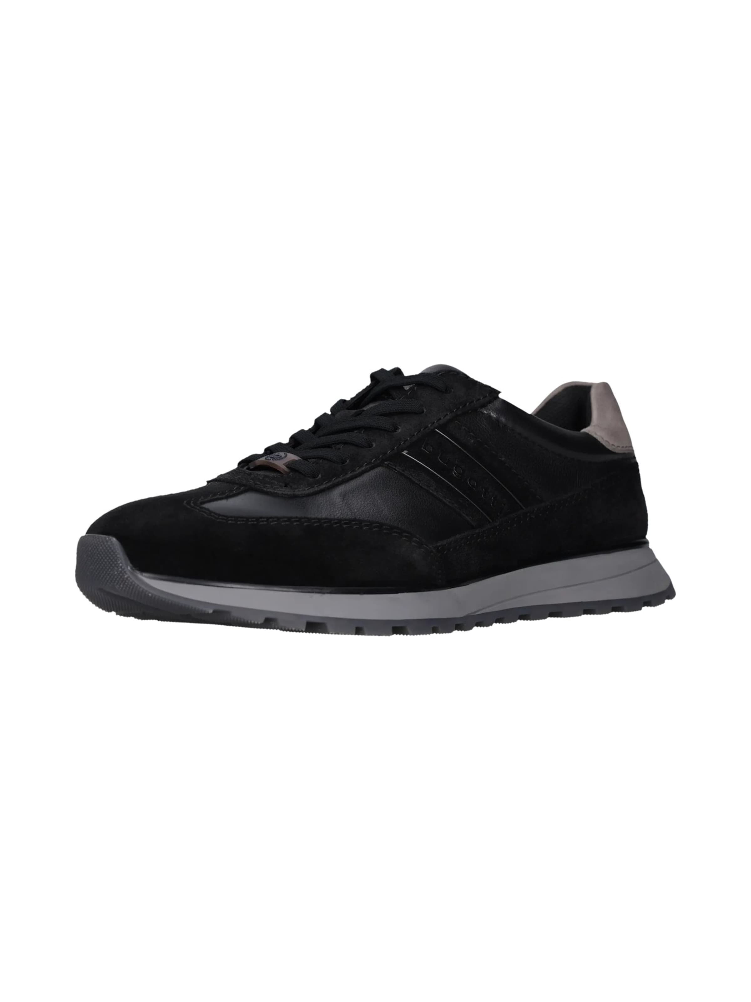 Baskets basses bugatti en noir : devant
