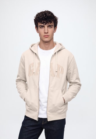 GAP Кофта на молнии в Бежевый