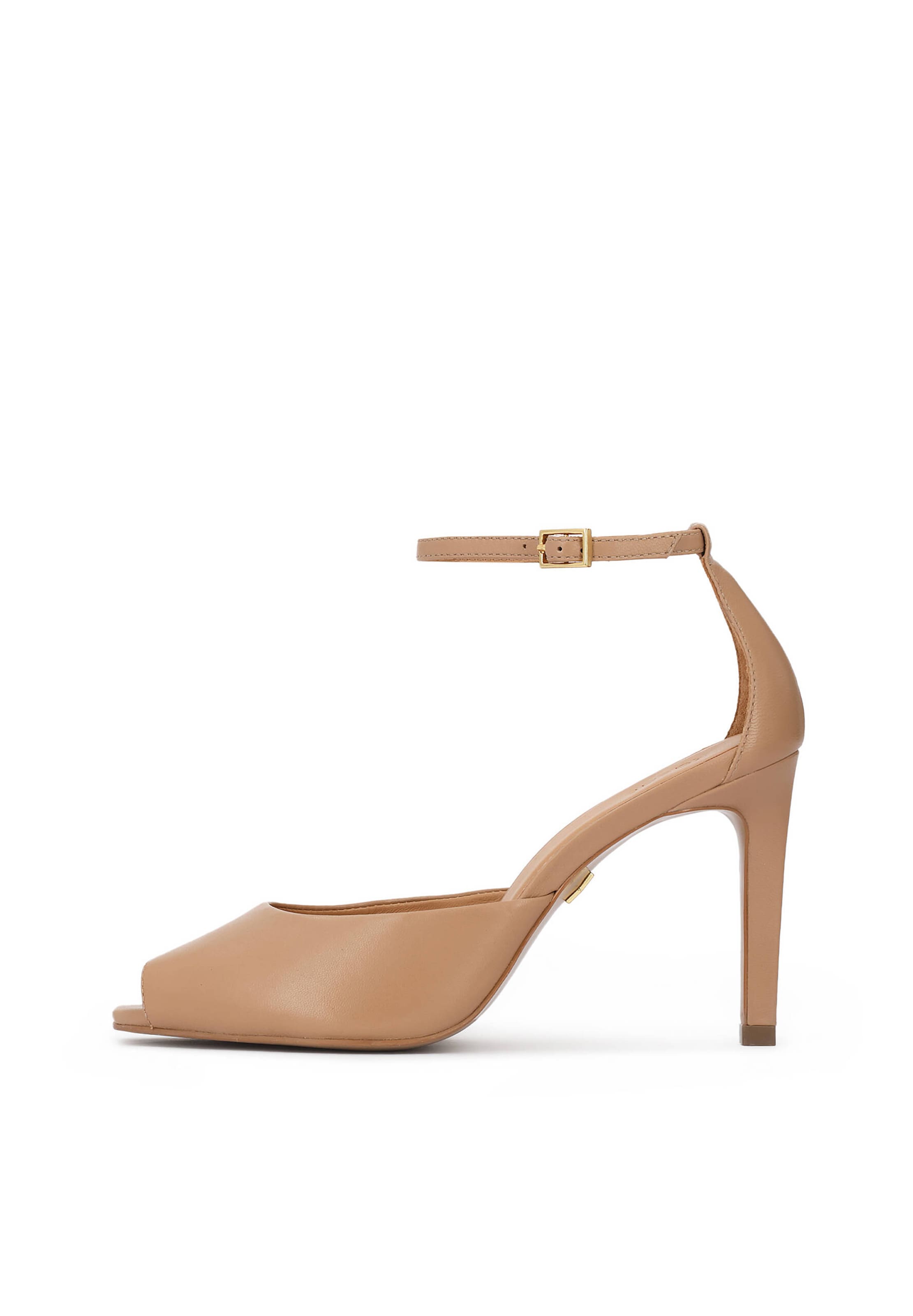 Kazar - Sandalias con hebilla en beige: frente