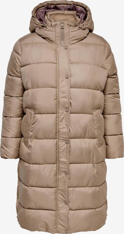 ONLY Carmakoma Winter Coat 'Cammie' in Brown: front