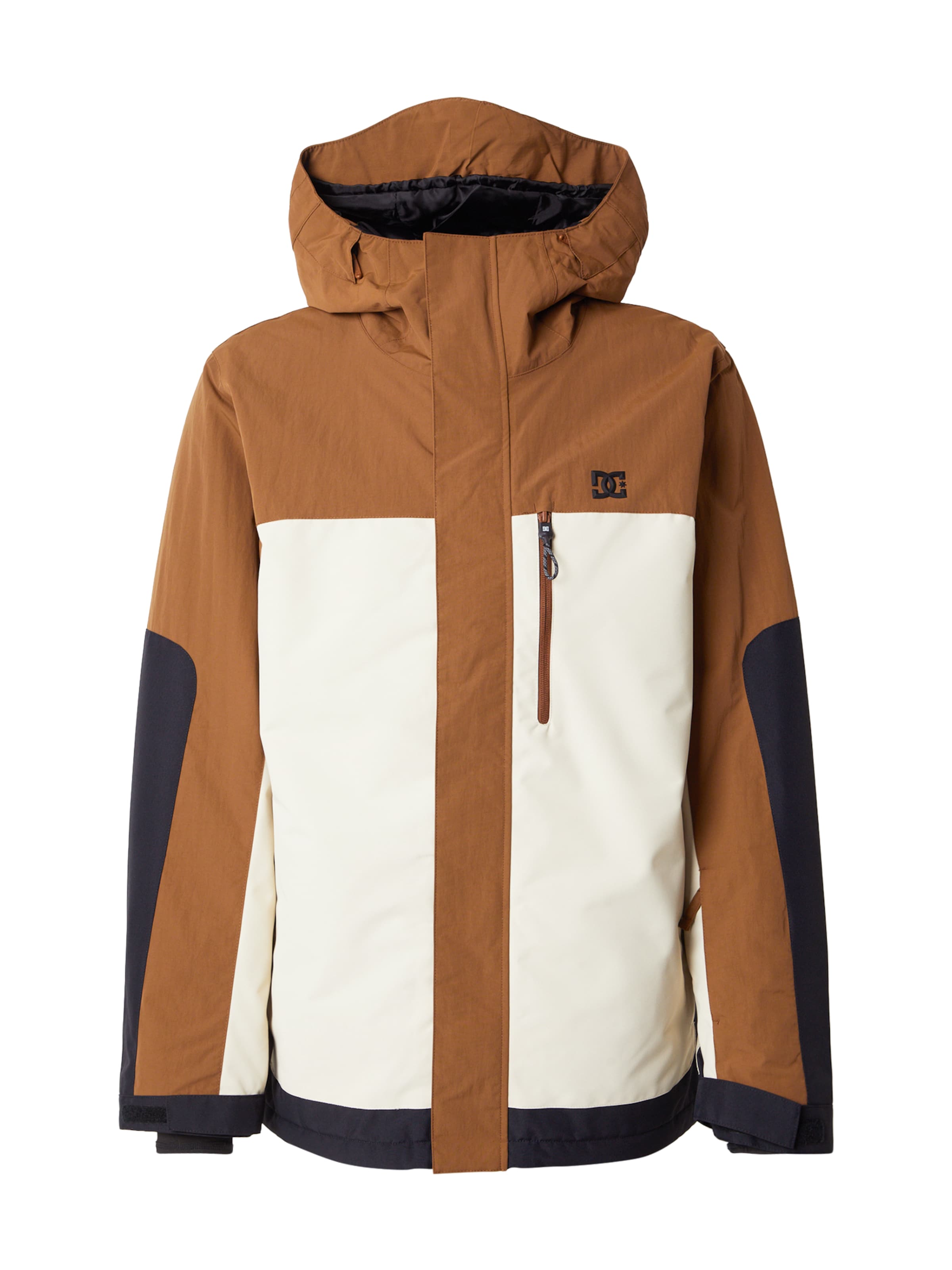 smėlio DC Shoes Sportinė striukė &#x27;DEFIANT&#x27;: priekis