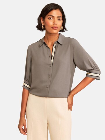 love & roses - Blusa en gris: frente