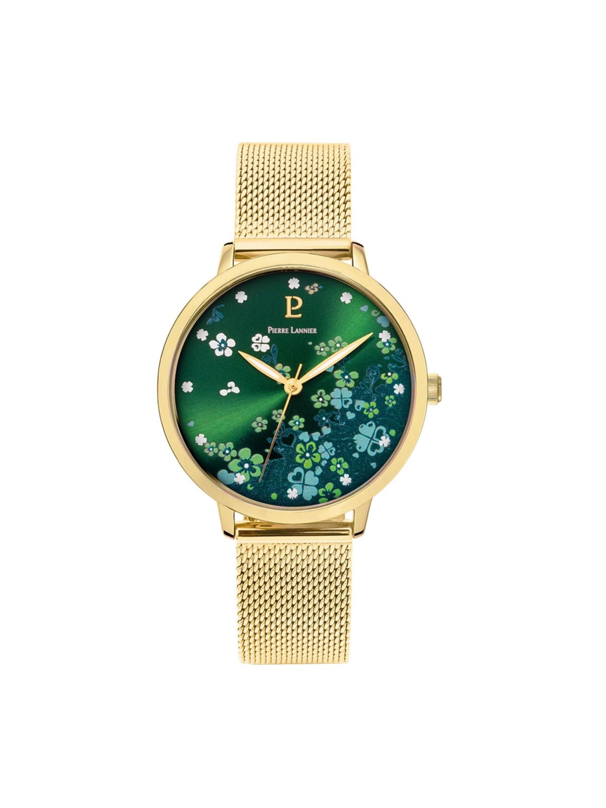 Pierre Lannier Analoguhr 'Pierre Lannier - Watch Tallia - Quartz watch movement - Watch case width: 36 mm'‌‌‌‌‌‌‌‌‌‌ in Grün: Vorderseite