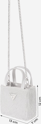 GUESS Ročna torbica 'LUA' | srebrna barva