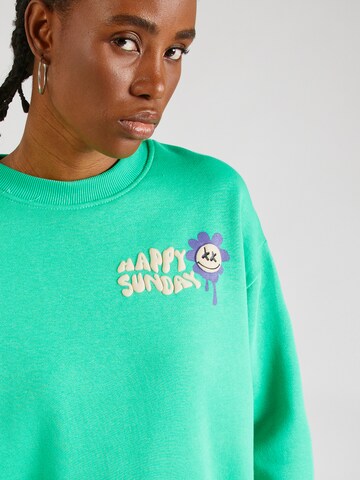 Sweat-shirt Sublevel en vert