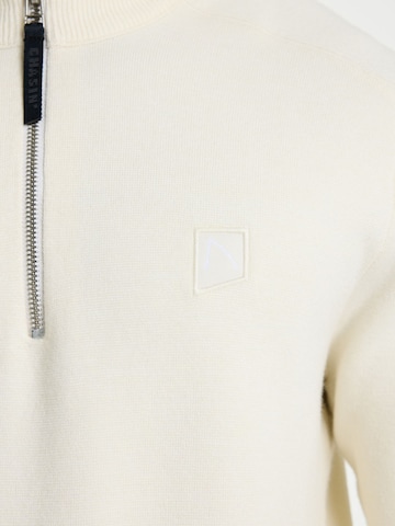 Pull-over 'Oscar Half Zip' CHASIN' en blanc