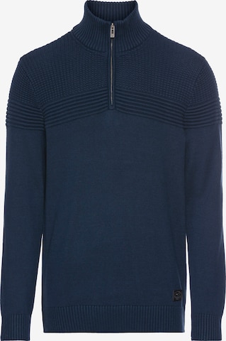 Bruno Banani LM Pullover in Blau: Vorderseite