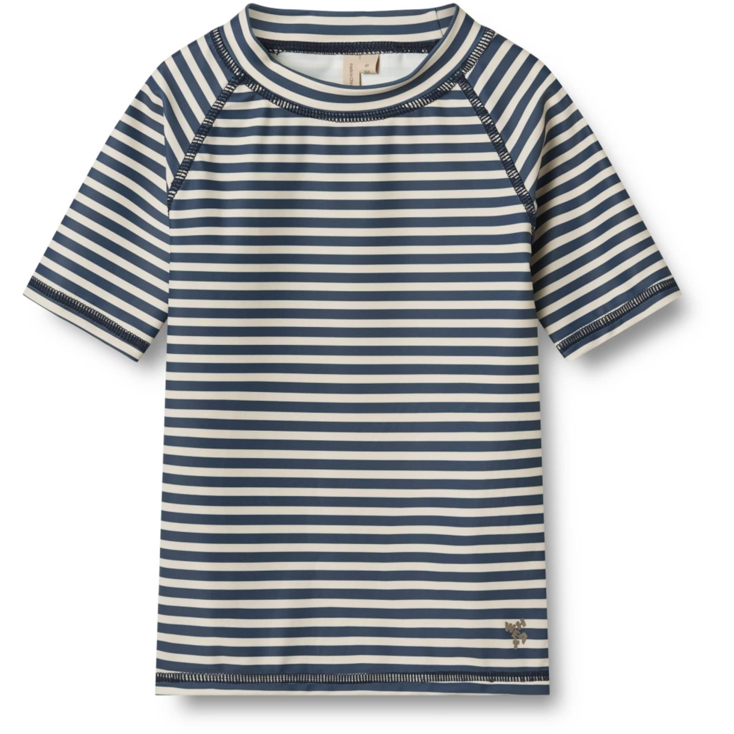 T-Shirt WHEAT en bleu : devant