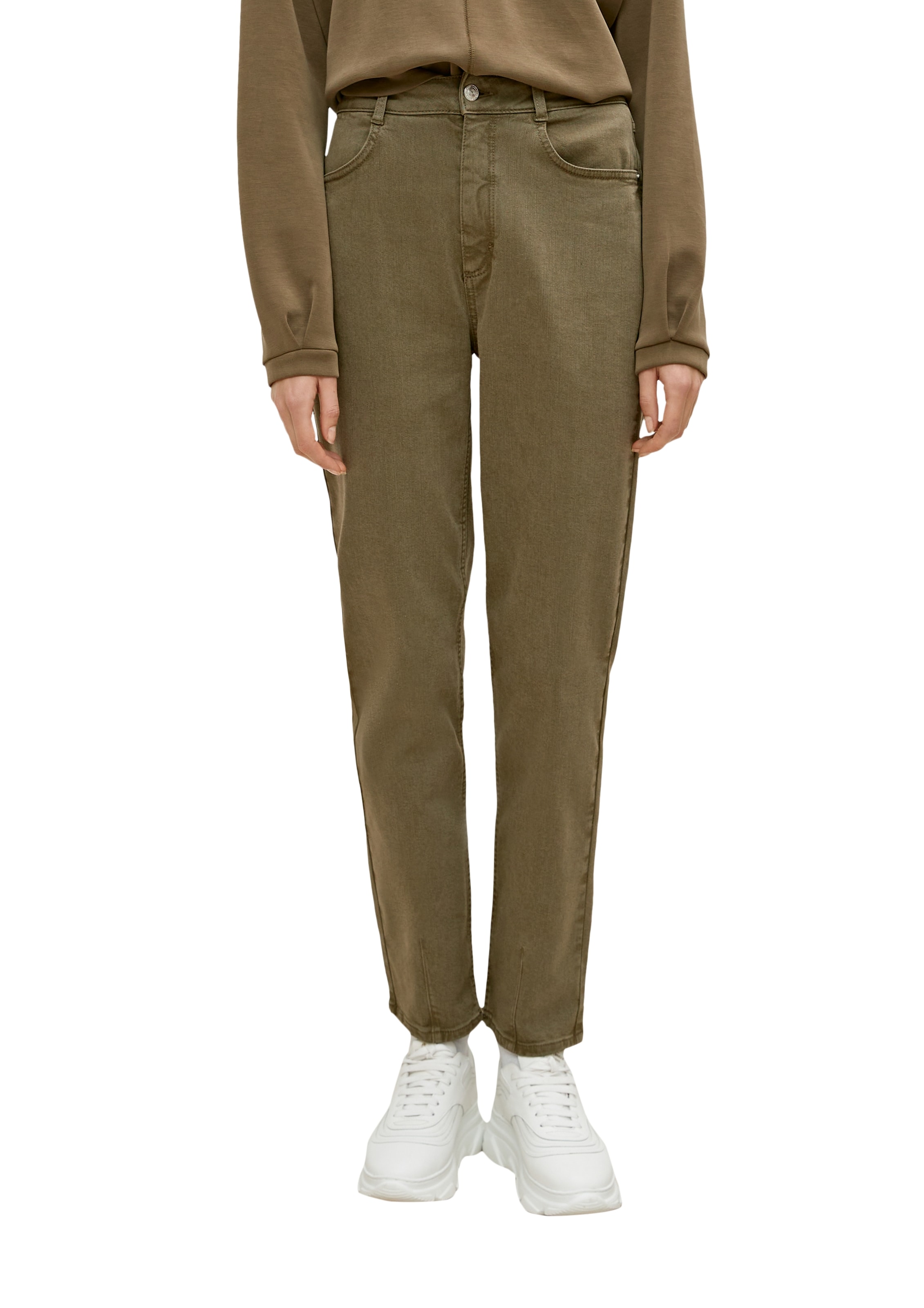 comma casual identity Regular Jeans in Green: front