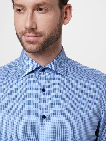 ETERNA - Slim Fit Camisa em azul