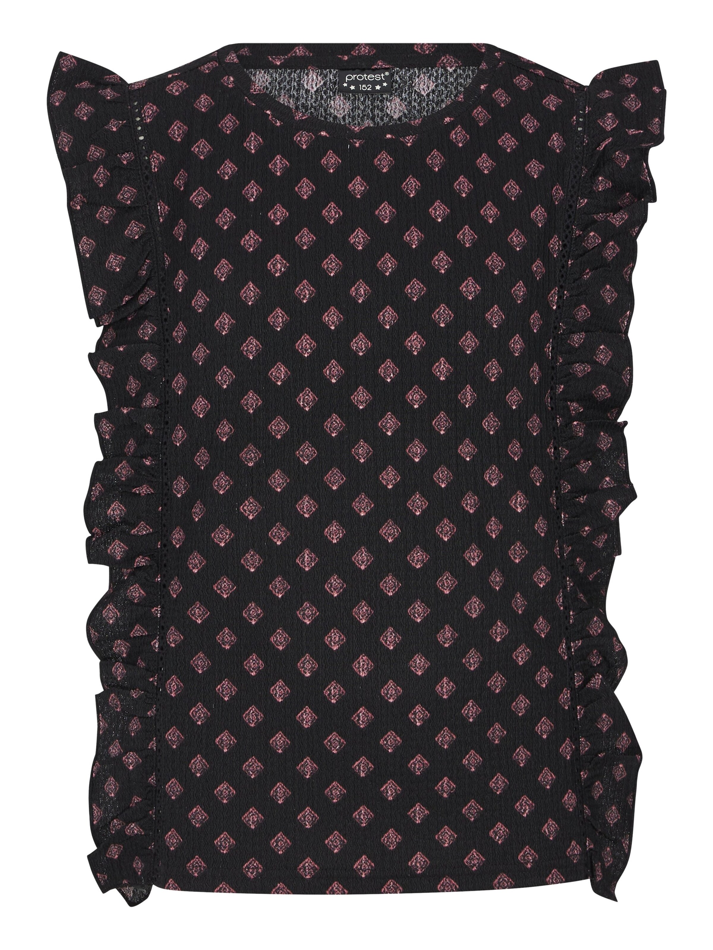 PROTEST Shirt 'PRTSUNILA JR'‌‌‌‌‌‌‌ in Schwarz: Vorderseite