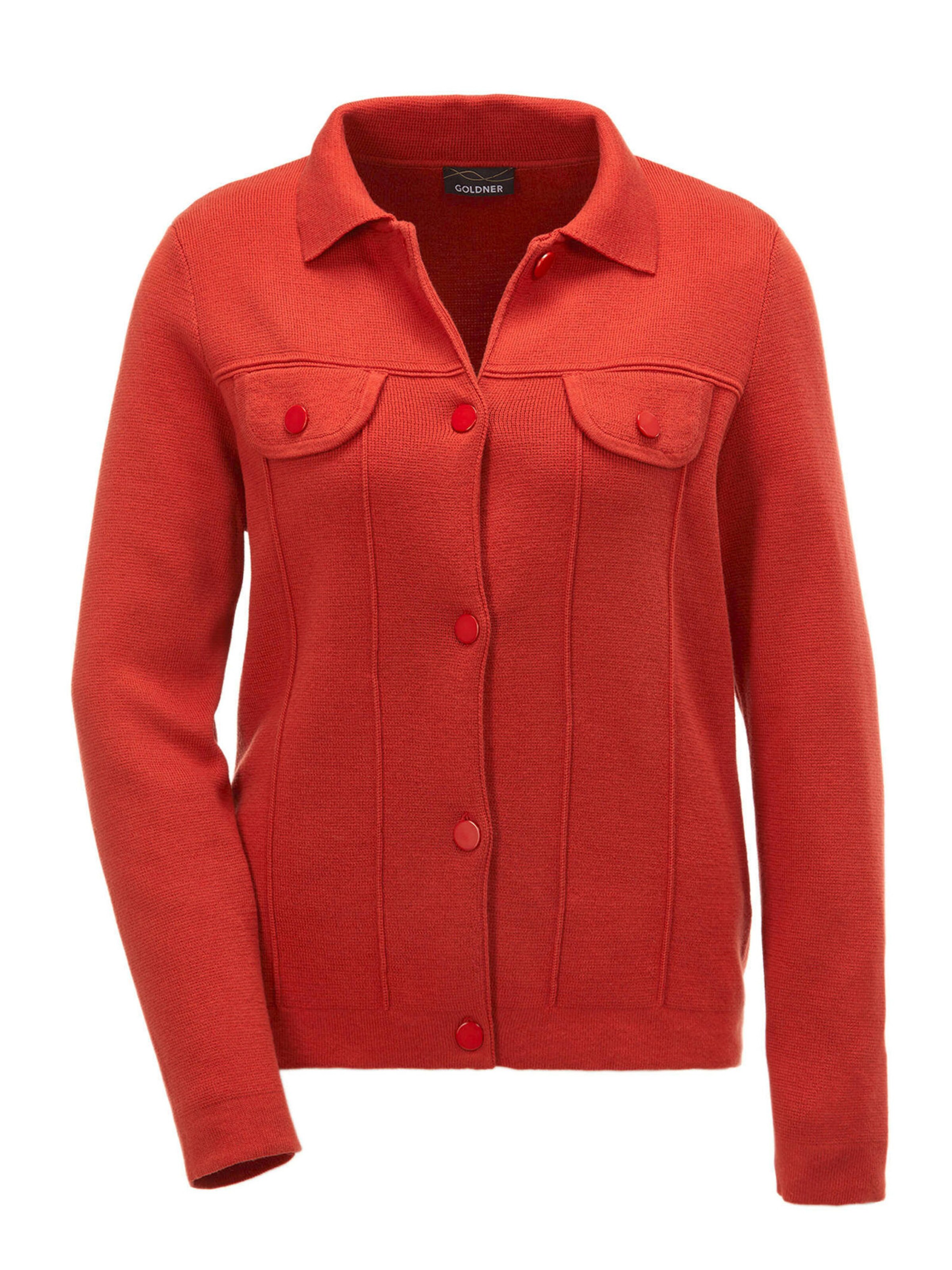 Goldner Knit cardigan in Red: front