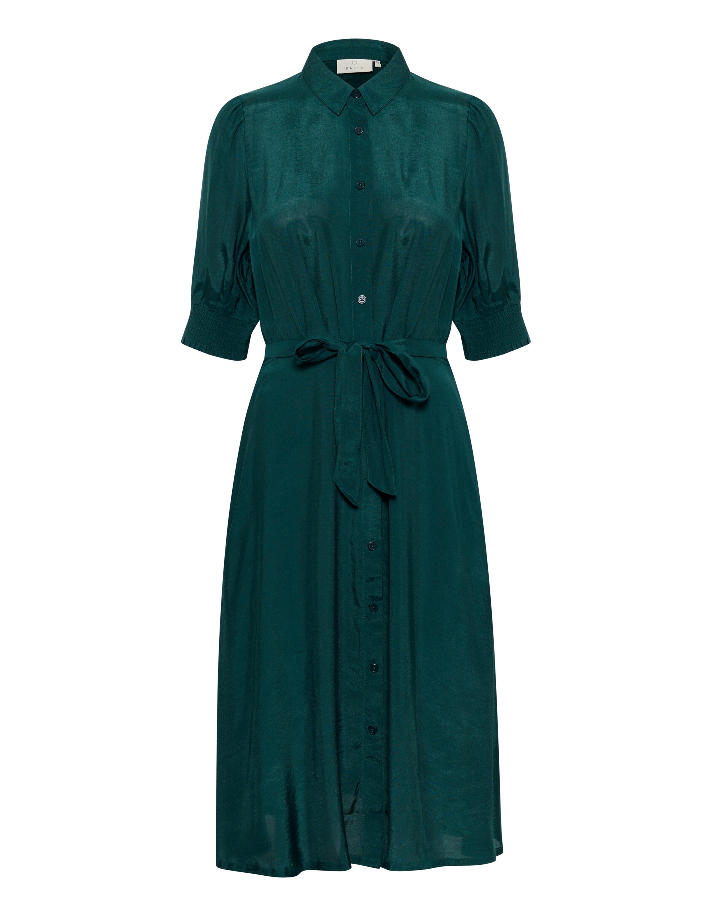 Kaffe Blusekjole 'Emine' i grøn: forside