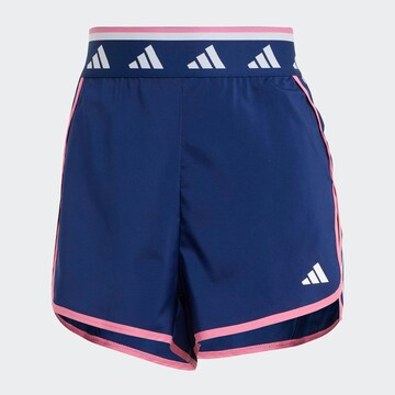 ADIDAS PERFORMANCE Regular Workout Pants 'Hyperglam' in Blue: front