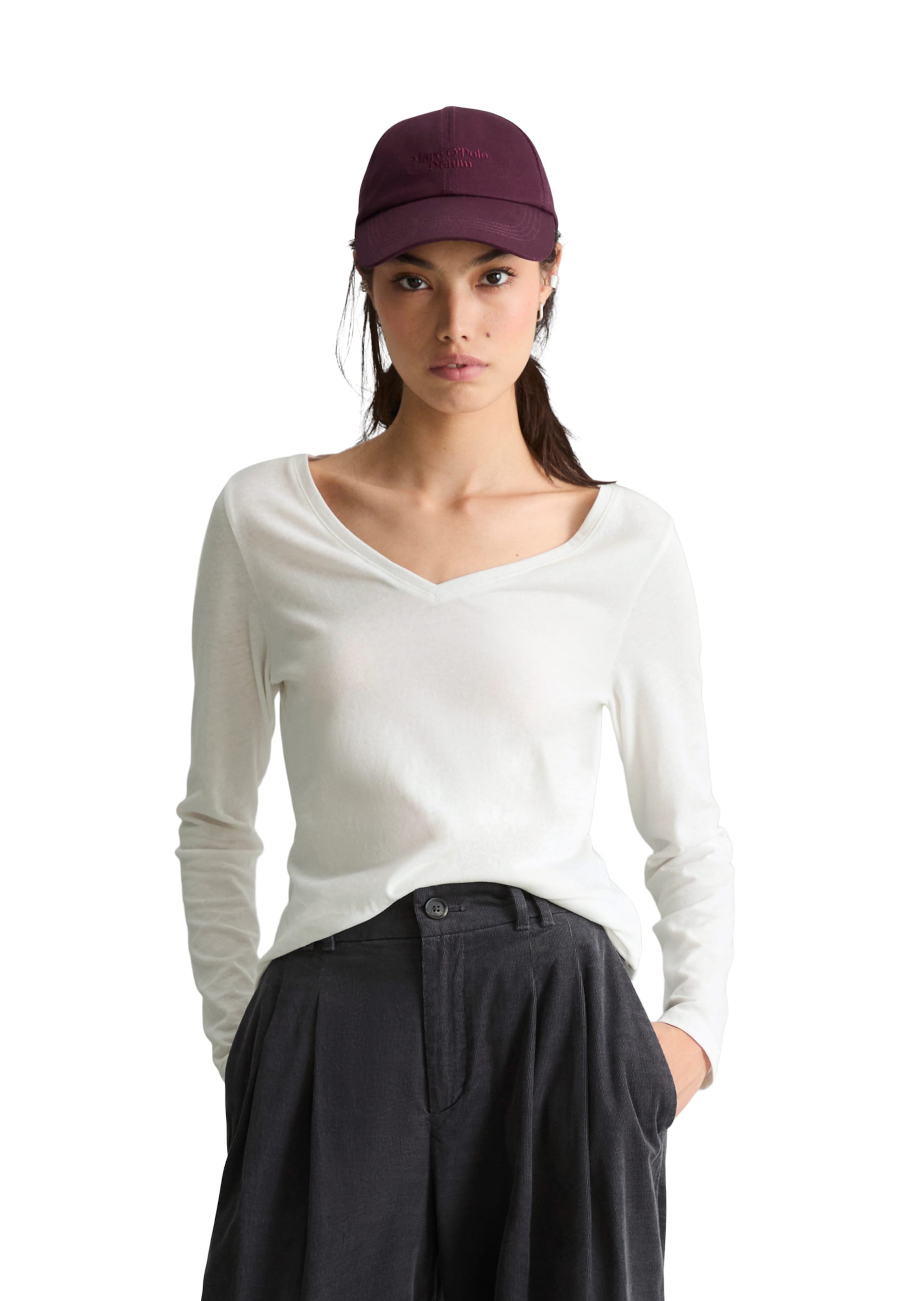 Marc O'Polo DENIM Shirt in Wit: voorkant