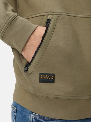 CAMEL ACTIVE Zip-Up Hoodie 'fleXXXactive' in Green