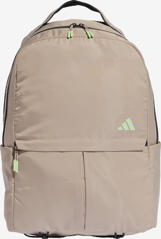 ADIDAS PERFORMANCE Sports Backpack in Beige: front