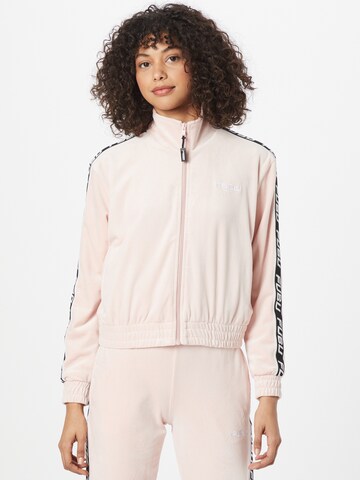 Veste mi-saison FUBU en rose : devant